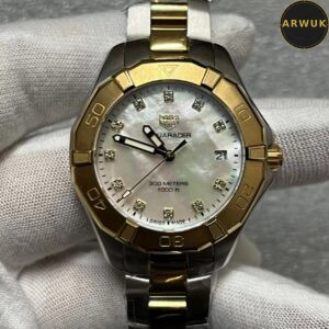 TAG Heuer Aquaracer white mother-of-pearl dial- 34mm